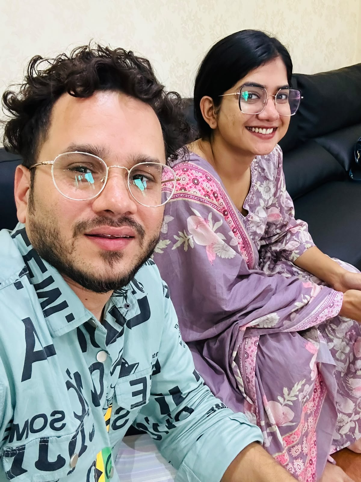 Shameem (@nk.vlog_official) with Malayalam actress Anarkali Marakar in Bahrain.