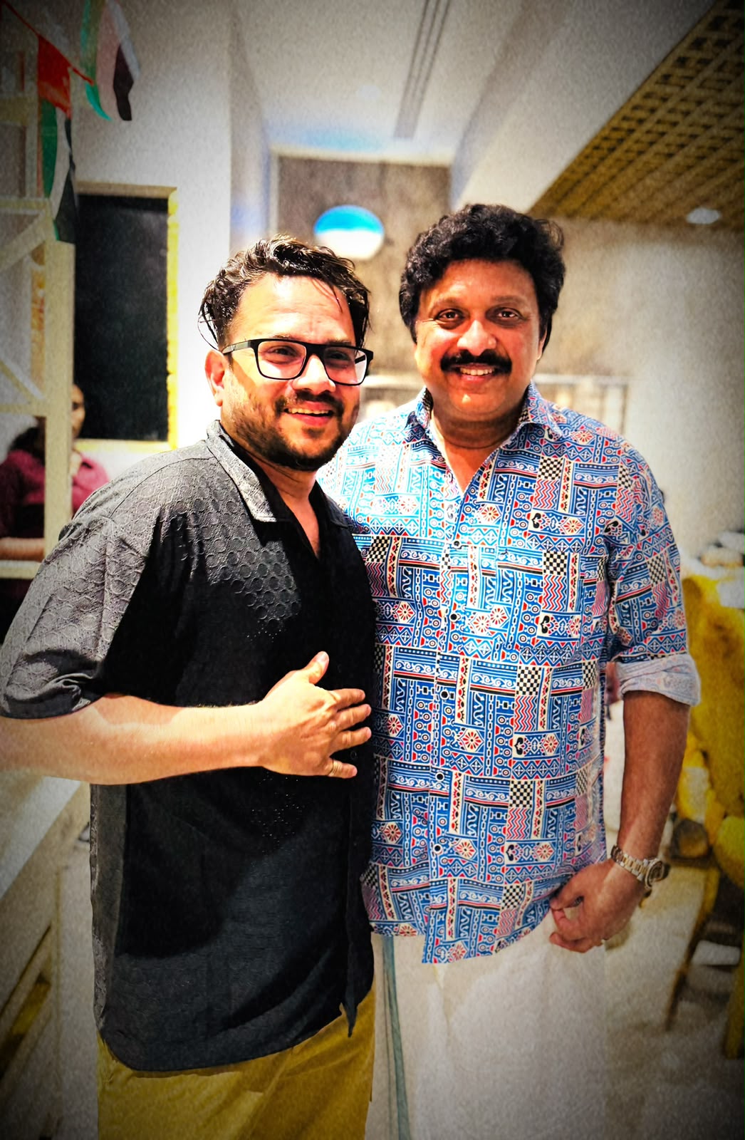 Shameem (@nk.vlog_official) with Kerala Transport Minister K. B. Ganesh Kumar.