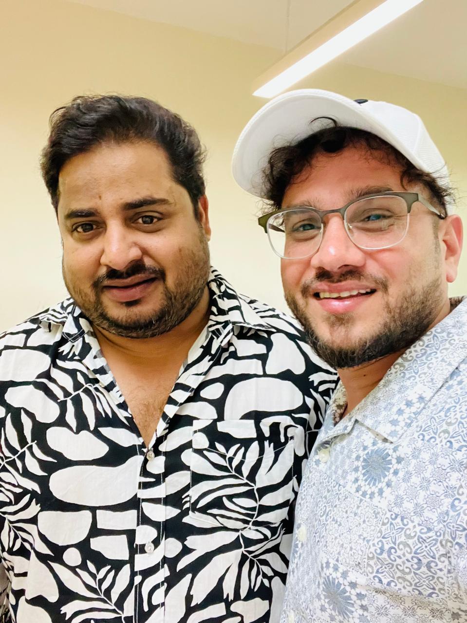 Shameem (@nk.vlog_official) with Malayalam actor Nirmal Palazhi.
